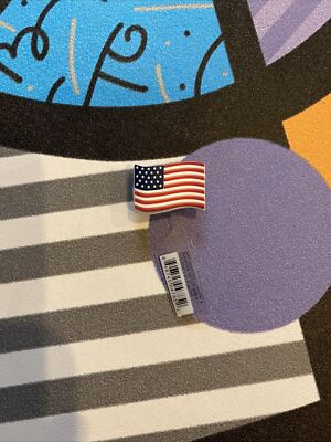 Usa United States American Flag Crocs Jibbitz Shoe Charm Freedom 4th July Rare