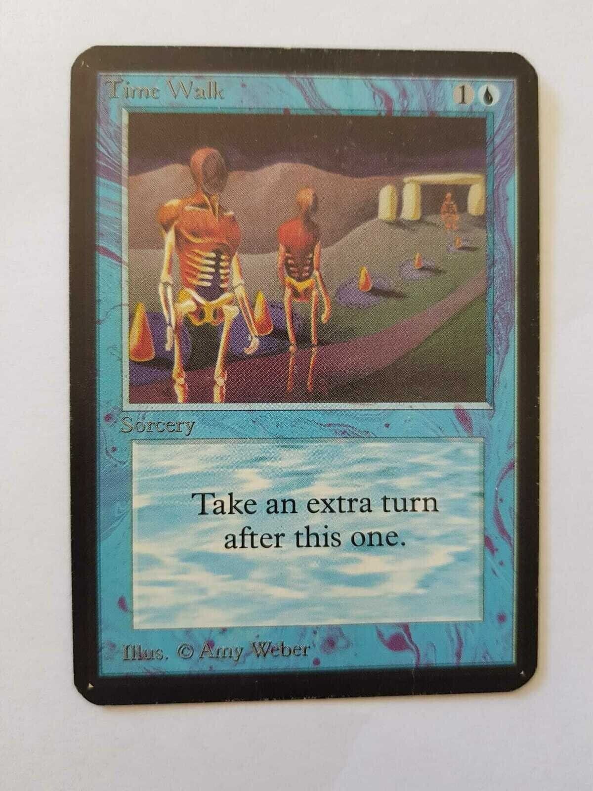 Magic The Gathering - Time Walk - Limited Edition Alpha Magic The Gathering - Time Walk - Limited Edition Alpha