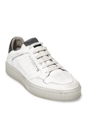 

ALLSAINTS Мужские белые кожаные спортивные кроссовки Alton с круглым носком на платформе, Белый, ZM0231