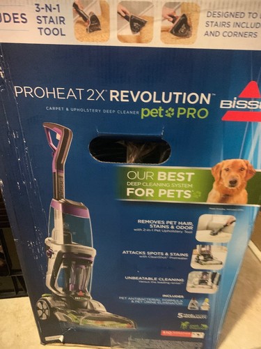 BISSELL ProHeat 2X Revolution Pet Pro Upright Deep Cleaner - Silver/purple 19863