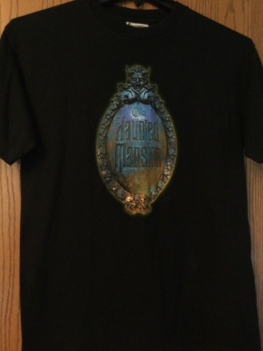 ☆US Disney Parks☆男女兼用 Haunted Mansion 長袖Tシャツ The Haunted Mansion - Black Shirt - 2 Sided - M - Walt