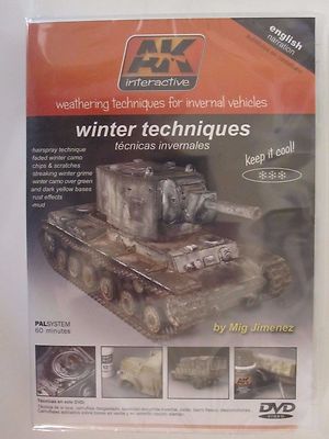 Winter Weathering Techniques DVD by AK Interactive - 60 minutes, PAL format