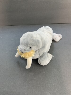Ganz Webkinz Walrus Gray 10 inch Plush Stuffed Animal Toy No Code HM332