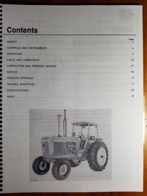 John Deere 4430 Tractor Owner's Operator's Manual OM-R65532 A7 1/77