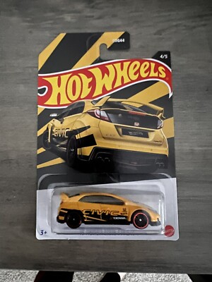 Hot Wheels 2022 HW Honda Civic Series 4/5 Yellow  16 Honda Civic Type R