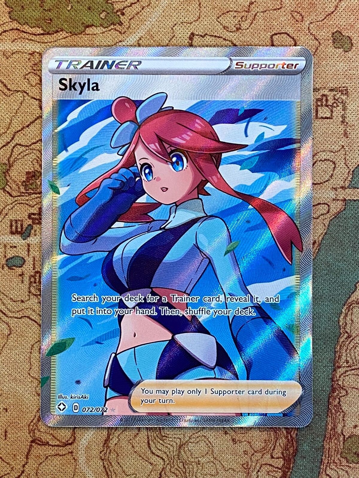 ポケモンカードゲーム sweela Pokemon Card TCG - Skyla 072/072 Ultra Rare Full Art Trainer