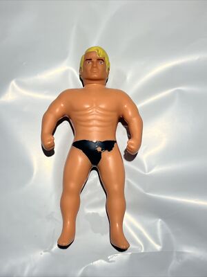 2017 The Original STRETCH ARMSTRONG 7  Figure Mini Blue thong is coming off.