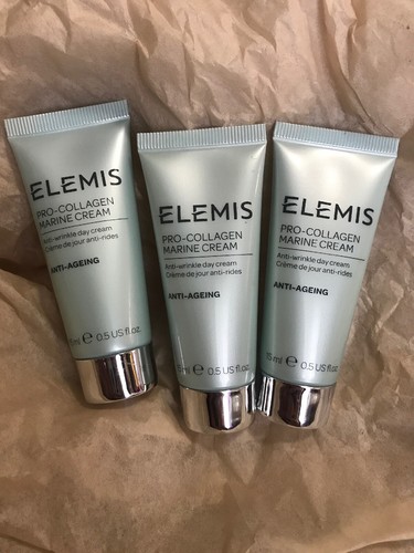 3 X ELEMIS  Pro-Collagen Marine Day Cream Anti-Aging 1.5 Oz = Full Size Sealed