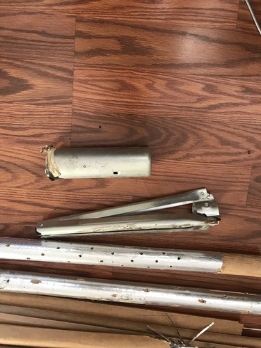 Evergleam 6' Deluxe Aluminum Christmas Tree 94 Branch,Stand,2 Poles