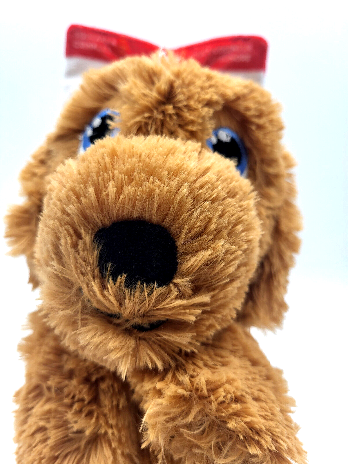 KONG Comfort Pups Goldie Medium Plush Squeaky Crinkly Packaging Dog Toy