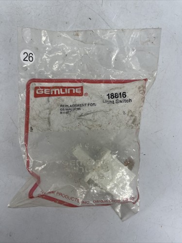 NEW OEM RARE Gemline 18816 Universal Refrigerator Door Light Switch
