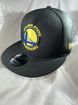 NEW WTH TAGS Golden State Warriors New Era 9Fifty Black Snapback Hat Cap NBA