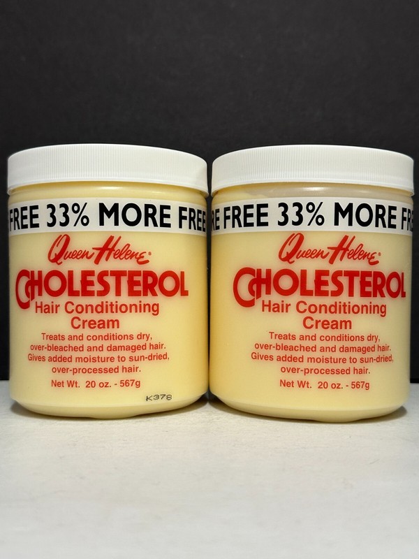 Queen Helene Cholesterol Hair Conditioning Cream - 2 Pack /