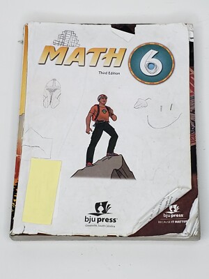 BJU Press - Math 6 Student Workbook - 3rd Edition