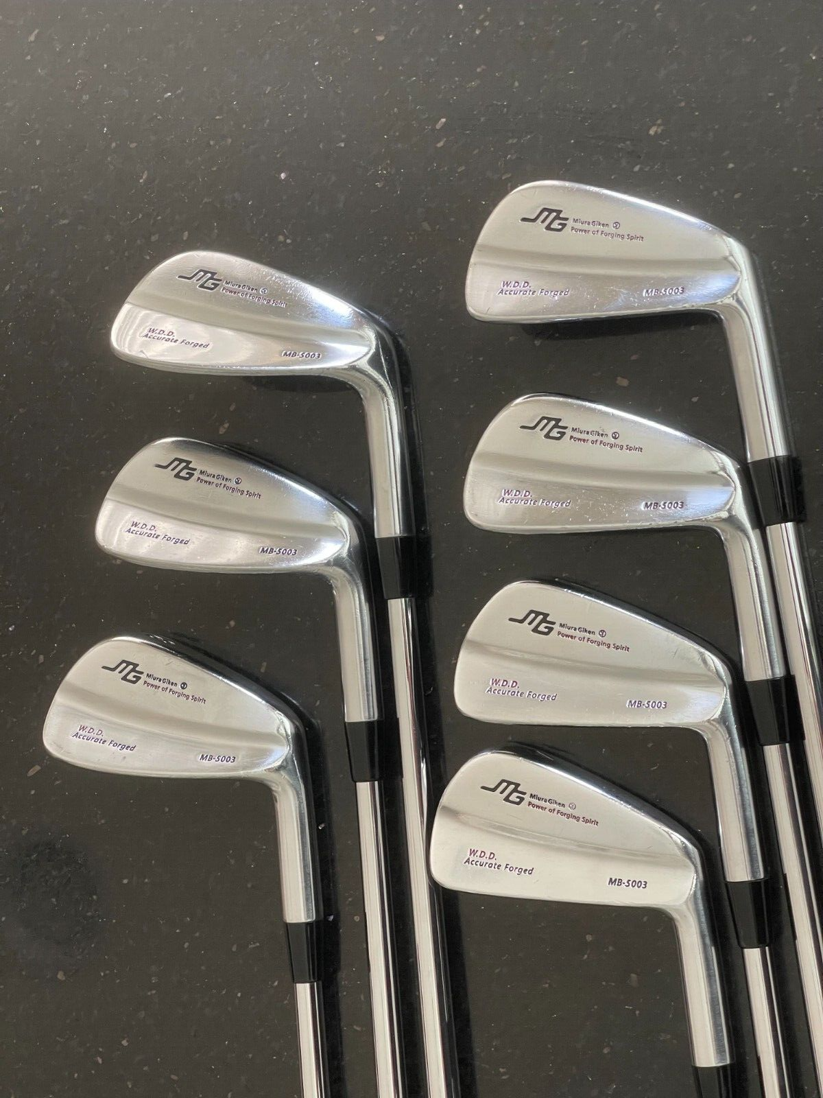MIURA GIKEN MB-5003 Iron set 4-PW KBS 90 Stiff Irons (7 Pcs