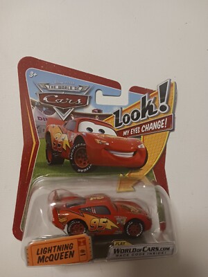 DISNEY THE WORLD OF CARS LIGHTNING McQUEEN #1 LOOK MY EYES CHANGE RUST-EZE 95