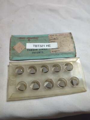 Qty10 Firthite TBT321 HE Carbide Inserts Some Shelf Residue NOS (B3)