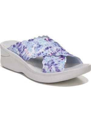 

Женские синие сандалии BZEES с перекрещивающимися ремешками Sahara Round Toe Slip On Slide Sandals, Синий, H5552F2