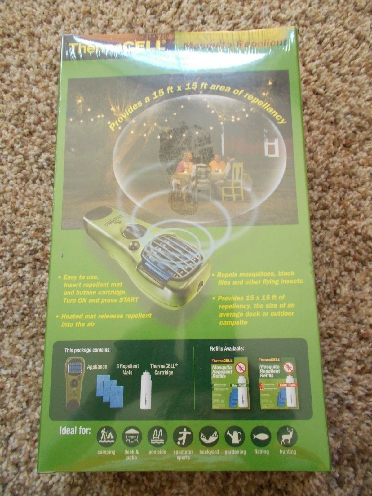 Thermacell Mosquito Repellent Appliance Olive Green Camping Fishing