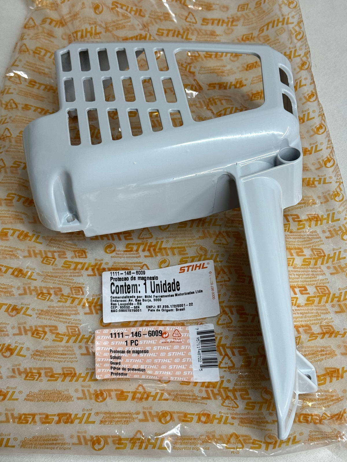 STIHL OEM MUFFLER GUARD 1111 146 6009 075AVE 051QR 075AVREQ 076 R