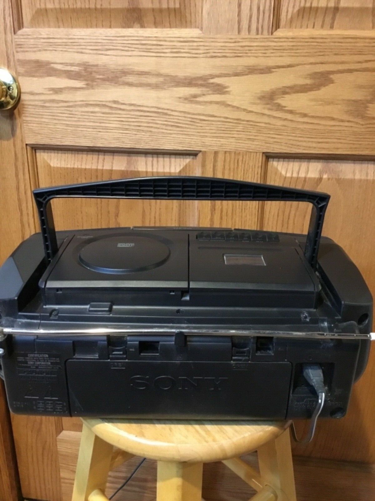 Sony CD-Radio Cassette-Corder CFD-S33 Boom Box, Cleaned & Tested, Sounds Great