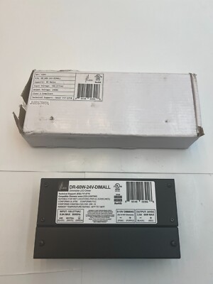 Ledi DR-60W-24V-DIMALL Dimmable LED Driver, 60 Watts Class 2 Compliant