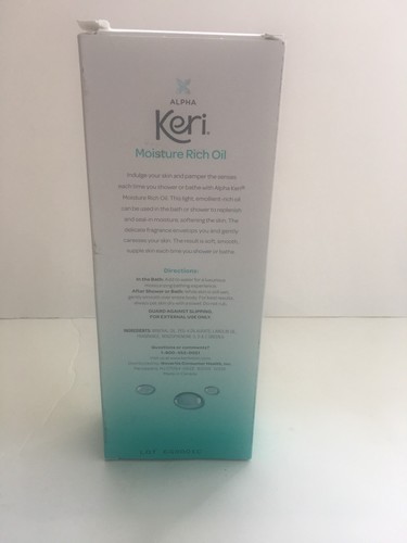 ALPHA KERI SHOWER & BATH MOISTURE RICH OIL 16 oz New