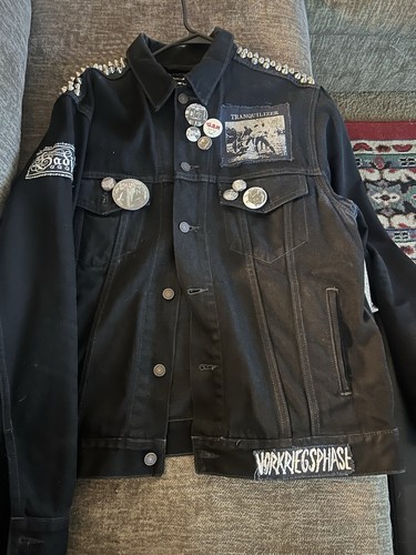 Studded DIY Punk Jacket | eBay