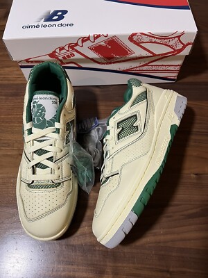 Aime Leon Dore ALD / New Balance NB P550 Basketball Oxfords Yellow/Green Sz 11.5