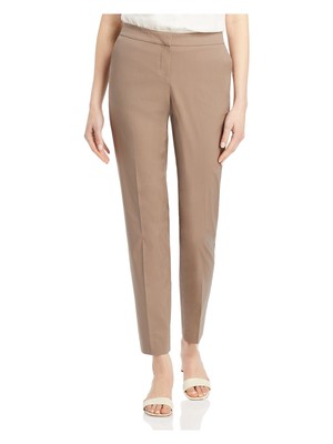 

LAFAYETTE 148 NEW YORK Женские серые приталенные брюки до щиколотки с застежкой-молнией для работы, Серый, MPA85R-3966