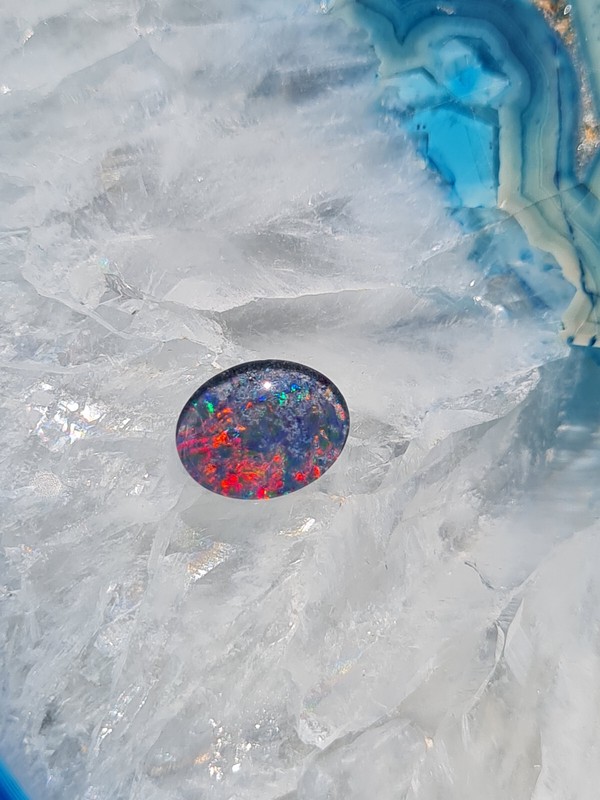 SchÃ¶Ne Australische Opal Triplette  9 X 7 Mm                   (M68)