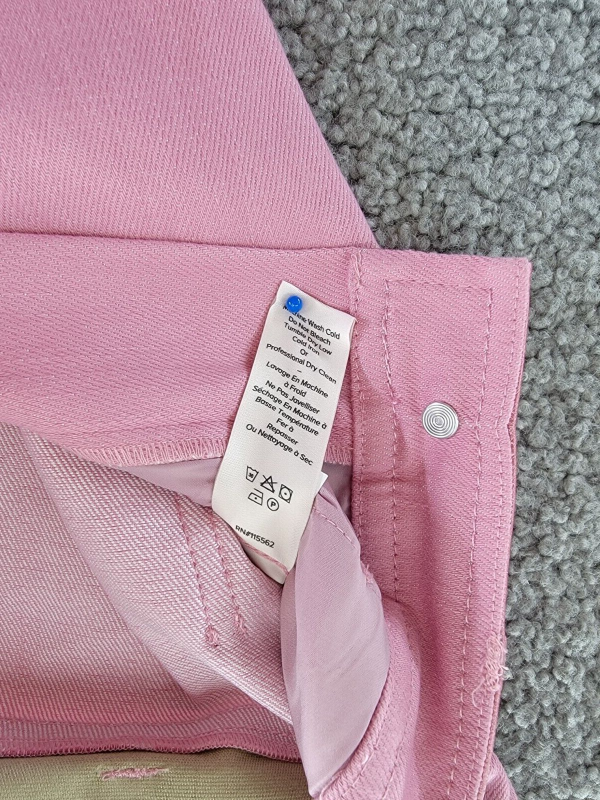 Cinq à Sept Presely Mid-Rise Straight-Leg Pants Women's 00 Quartz Button Zip - Picture 16 of 17