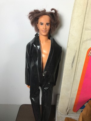 1960's 70's Barbie Case w/ 1968 Ken + w/ Lot (15+) Outfits Jeans Dresses