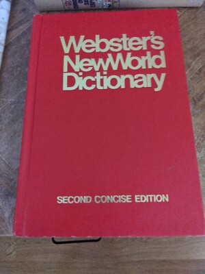 Websters New World Dictionary Second Concise Edition Thumb Index Hardcover 