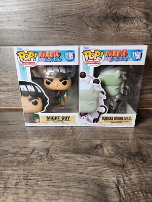 Naruto Funko Pop Madara Uchiha Sage of Six Paths 1196 & Might Guy  1195