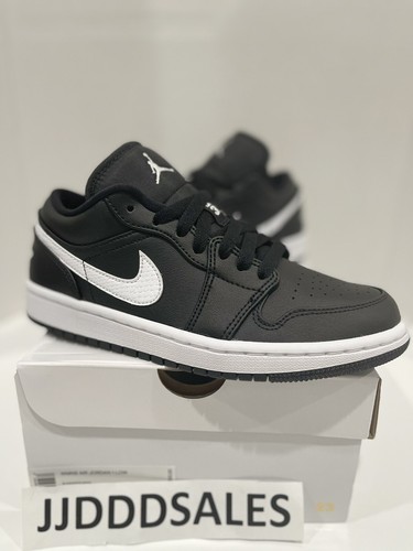 Pre-owned Jordan Nike Air  1 Low Black White Ao9944-001 Women's Size 7
