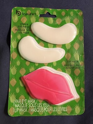 Lip Mask + Under Eye Mask Set Kit ︎Will hydrate/ Soothe Puffy Eyes Dry Lips ︎NEW