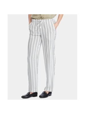 

RALPH LAUREN Женские белые брюки прямого кроя в полоску, Белый, 200747926001