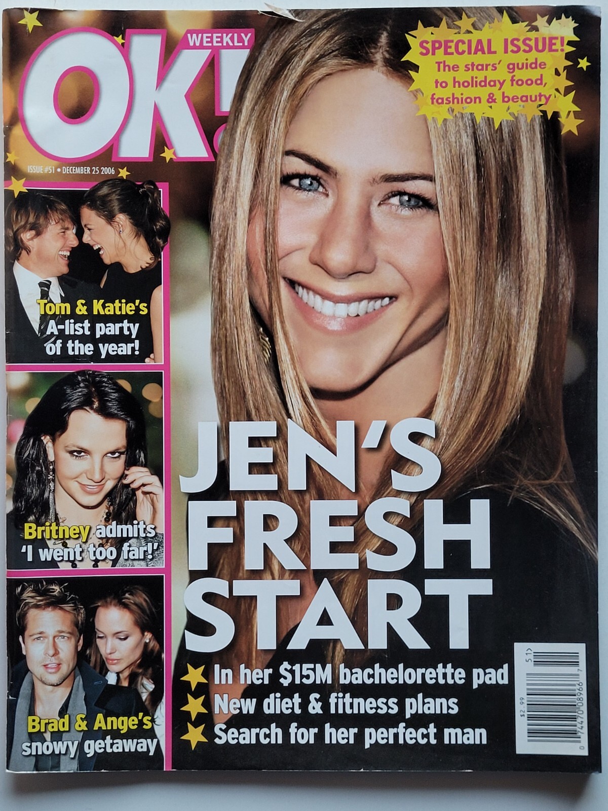 JENNIFER ANISTON 2006 OK! Weekly Magazine BRITNEY SPEARS