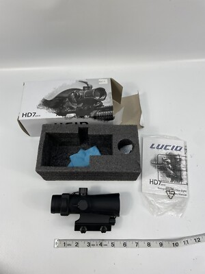 LUCID OPTICS HD7 Generation 3 Red Dot Fits Picatinny 2MOA Black L-HD7