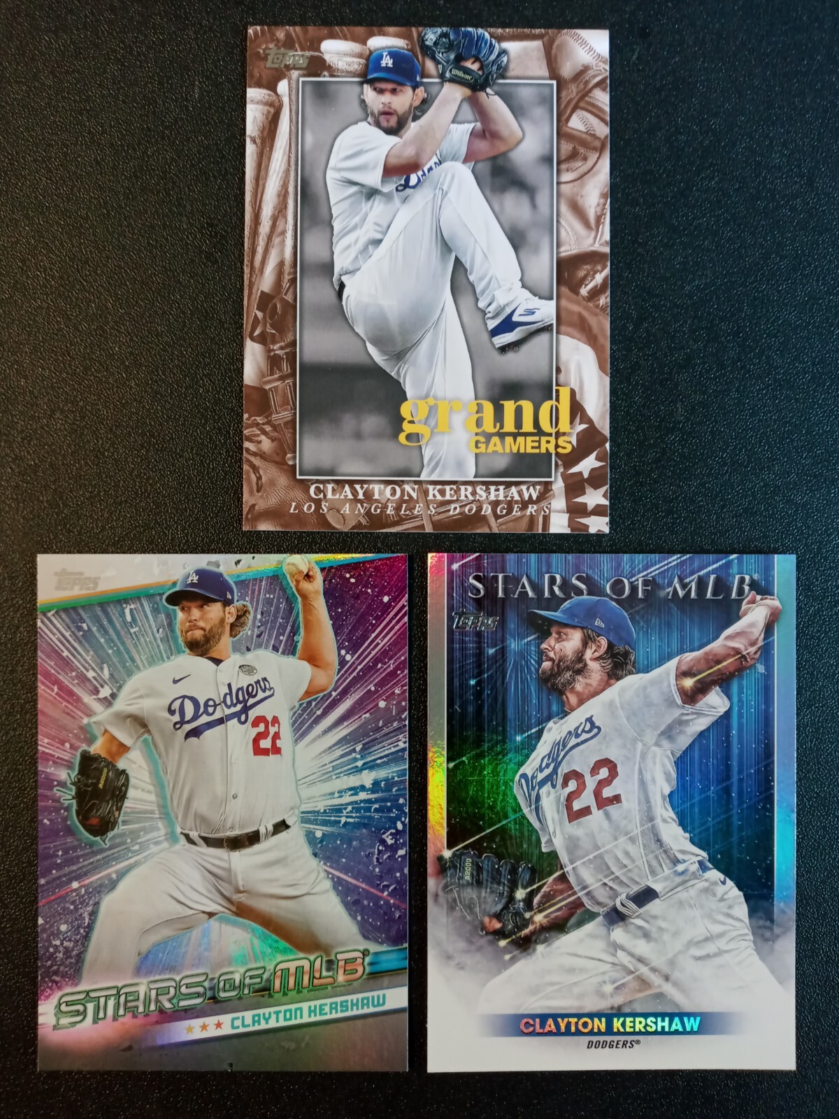 3) 2024 Topps Grand Gamers/SMLB Clayton Kershaw # GOG-19