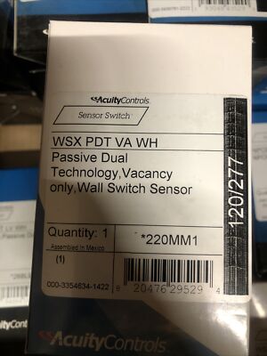 Acuity / NLight /Sensor Switch WSX PDT VA WH Wall sensor switch passive dual tec