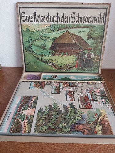 Antikes Brettspiel Reise Durch Den Schwarzwald Um 1920 Aus Dem Ebay De Preisvergleich Bei E Pard