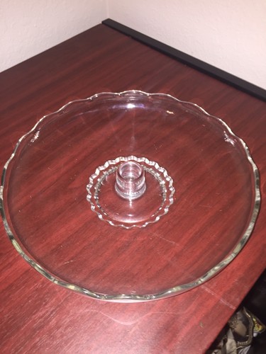 Vintage Crystal Clear Glass Chandelier Bobeche Candlewick Drip Catcher