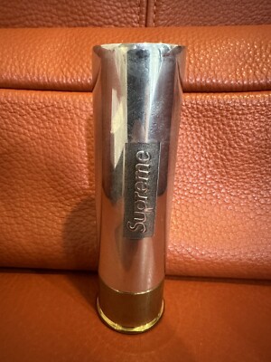 Supreme Pewter Cartridge Bullet Flask SS18 Brand New Rare