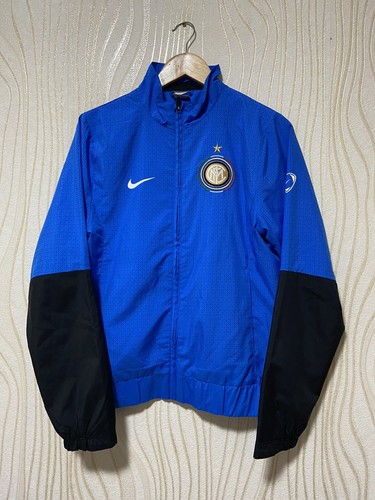 INTER MILAN 2009 2010 WOVEN WARM FOOTBALL SOCCER TRACK TOP