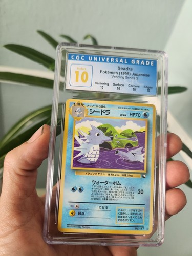 POP 2) CGC 10 PERFECT Seadra #117 Japanese Vending Series