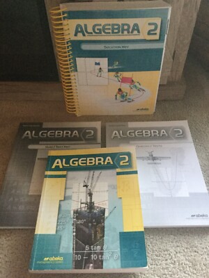 2022 Abeka Algebra 2 Student Textbook, Teachers Manual, Student Quiz Teacher Qui