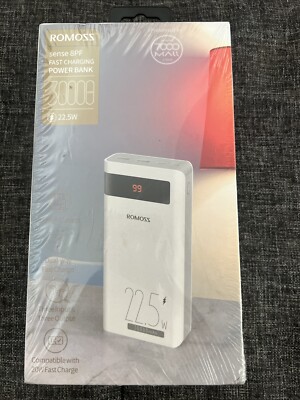 ROMOSS 30000mAh 22.5W Sense 8PF Fast Charging Power Bank- NEW!