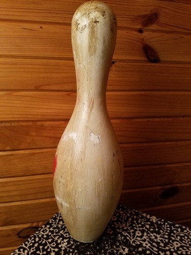 Handpainted vintage bowling pin